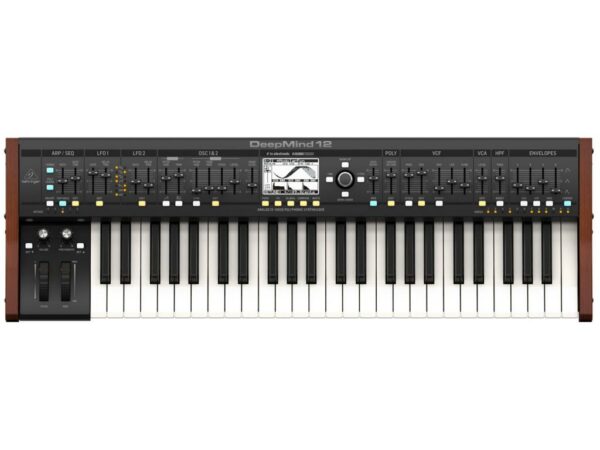 BEHRINGER DEEPMIND-12 SINTETIZZATORE ANALOGICO 12 VOCI 49 TASTI SEMIPESATI DEEP MIND WIFI EFFETTI MIDI USB SEQUENCER