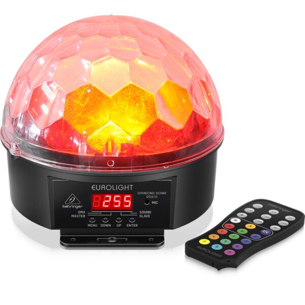 BEHRINGER DIAMOND DOME DD610-R EFFETTO LUCE LED MAGIC BALL RGBWAUV 6IN1 12W + TELECOMANDO