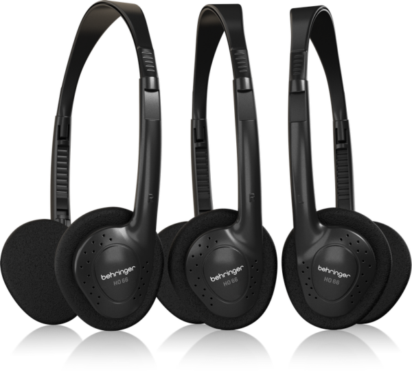 BEHRINGER HO 66 PACK DI 3 CUFFIE DINAMICHE MULTIUSO ON-EAR CON AMPIA RISPOSTA IN FREQUENZA