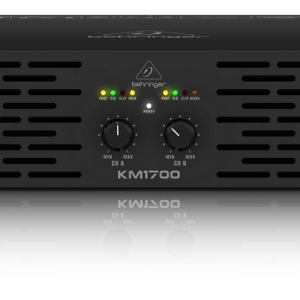 BEHRINGER KM1700 AMPLIFICATORE FINALE DI POTENZA PROFESSIONALE DI 1700 WATT 8 OHM BRIDGE 2 X 500W STEREO 2 X 800W 4 OHM
