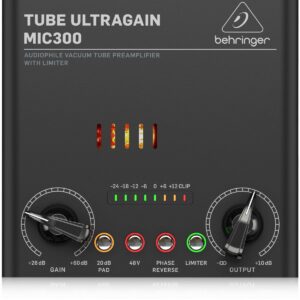 BEHRINGER MIC300 TUBE ULTRAGAIN PREAMPLIFICATORE MICROFONICO VALVOLARE CON LIMITATORE