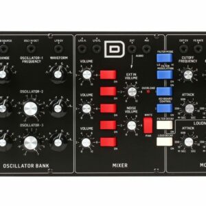 BEHRINGER MODEL-D SINTETIZZATORE ANALOGICO 3 VCO FILTRI LADDER ED LFO INTERFACCIA MIDI IN/THRU + 5 PIN
