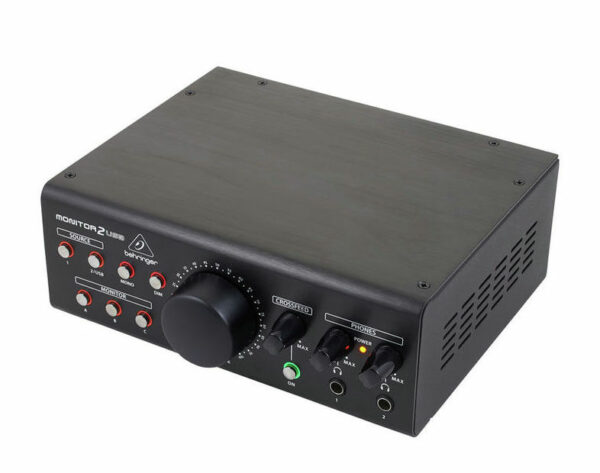 BEHRINGER MONITOR-2-USB MONITORAGGIO SPEAKER VCA 2 STEREO IN 3 OUT 2 MONITOR2USB PRE CUFFIE DIM MONO USB