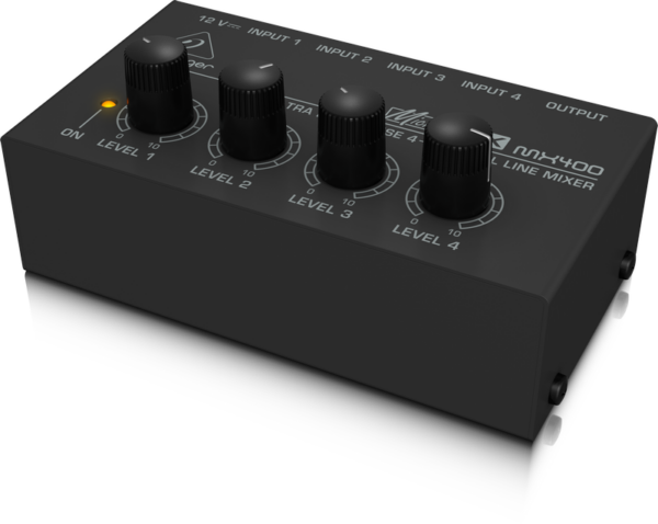 BEHRINGER MX400 MICROMIX MINI MIXER 4 CANALI COMPATTO + ALIMENTATORE