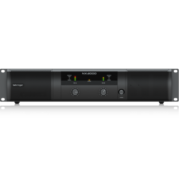 BEHRINGER NX3000 FINALE DI POTENZA 3000 WATT 2 CANALI CON COMPENSAZIONE AUTOMATICA DELL' IMPEDENZA