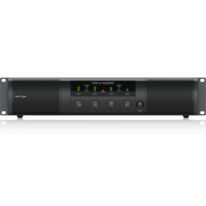 BEHRINGER NX4-6000 FINALE DI POTENZA 4 x 1600 WATT 4 CANALI CON COMPENSAZIONE AUTOMATICA DELL’ IMPEDENZA