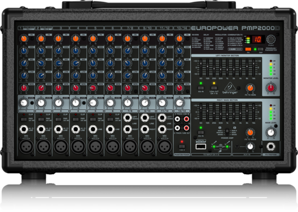 BEHRINGER PMP2000D MIXER AMPLIFICATO CON EFFETTI DIGITALI 14 CANALI 2000 WATT