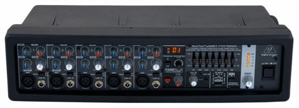 BEHRINGER PMP550M MIXER AMPLIFICATO 5 CANALI MIC LINE CON EFFETTI KLARK TEKNIK 500 WATT 7 BANDE