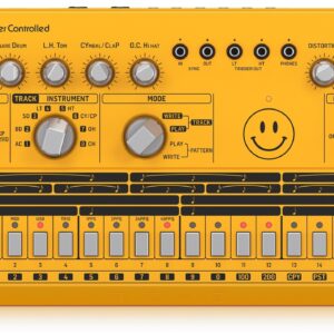 BEHRINGER RD-6 AM SMILEY RHYTHM DESIGNER AMBRA DRUM MACHINE GIALLA