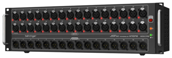 BEHRINGER S32 SNAKE DIGITALE 16 USCITE OUT 32 PREAMPLIFICATORI MIDAS E AES50