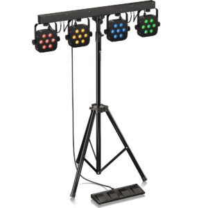 BEHRINGER STAGE TRI LED BUNDLE ST1 PAR LED BARRA T PEDALIERA E BORSE ALL IN ONE
