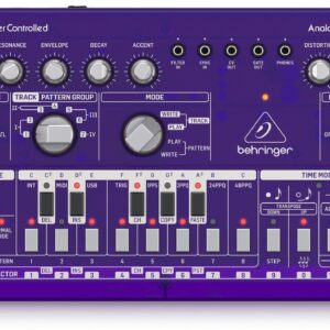 BEHRINGER TD-3 GP VIOLA SINTETIZZATORE ANALOGICO DI BASSI CON STEP SEQUENCER ARPEGGIATORE E FILTRO RISONANTE