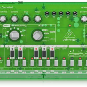 BEHRINGER TD-3 LM VERDE SINTETIZZATORE ANALOGICO DI BASSI CON STEP SEQUENCER ARPEGGIATORE E FILTRO RISONANTE