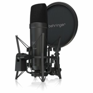BEHRINGER TM1 DARK EDITION MICROFONO A CONDENSATORE A DIAFRAMMA LARGO CON ANTIPOP E SUPPORTO ELASTICO