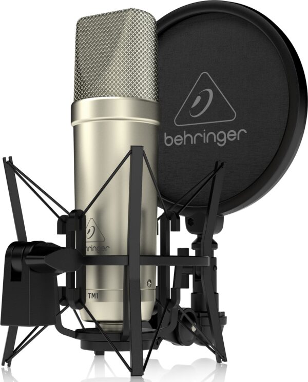 BEHRINGER TM1 MICROFONO A CONDENSATORE A DIAFRAMMA LARGO CON ANTIPOP E SUPPORTO ELASTICO