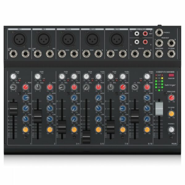 BEHRINGER XENYX 1003B MIXER 10 CANALI PHANTOM POWER +48V ANCHE A BATTERIE