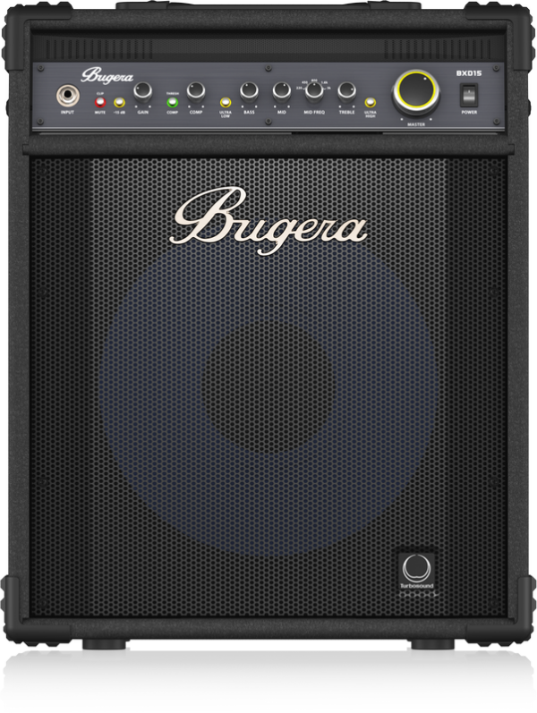 BUGERA BXD15A AMPLIFICATORE COMBO PER BASSO 1000 WATT 1X15" 2 CANALI CONO TURBOSOUND IN ALLUMINIO