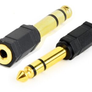 CABLEXPERT SPINA ADATTATORE AUDIO DA 6,35 MASCHIO MM A 3,5 MM FEMMINA