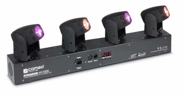 CAMEO HYDRABEAM 400 RGBW BARRA 4 TESTE MOBILI LED RGBW 10W DMX + AUTO RUN + SOUND CONTROL