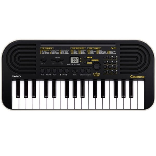 CASIO SA51 TASTIERA PORTATILE 32 TASTI MINI SCUOLA ELEMENTARE PIANOLA 100 TONI 50 RITMI 10 BRANI 50 ACCOMPAGNAMENTI