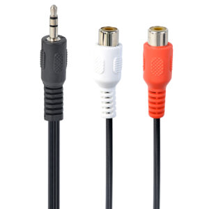 CABLEXPERT CAVO AUDIO STEREO 3.5 MM PLUG A 2 PRESE RCA, 0,2 M