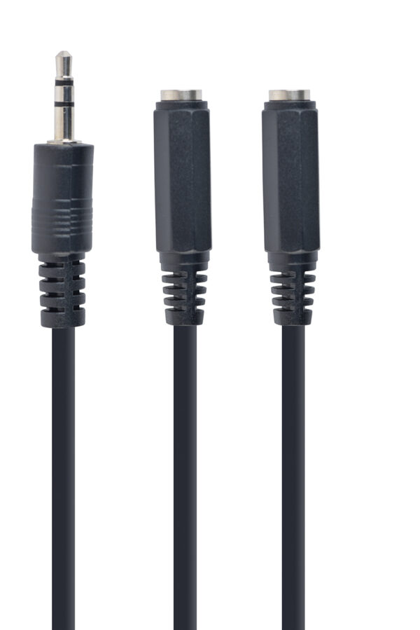 CABLEXPERT 3.5 MM AUDIO SPLITTER CABLE, 10 CM, BLACK