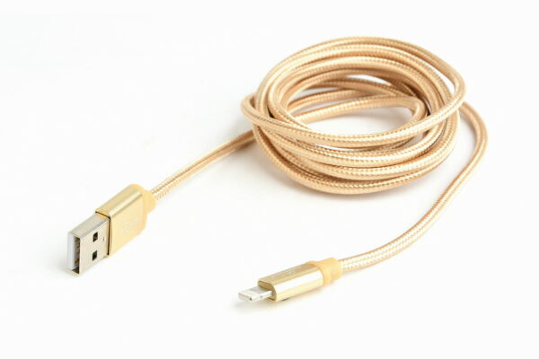 CABLEXPERT CAVO MICRO-USB INTRECCIATO IN COTONE CON CONNETTORI METALLICI, 1,8 M, NERO