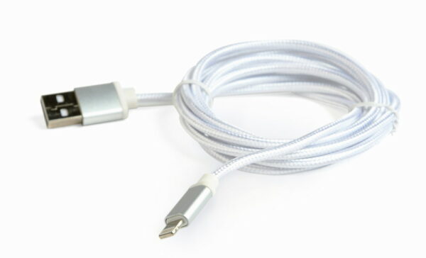 CABLEXPERT CAVO MICRO-USB INTRECCIATO IN COTONE CON CONNETTORI METALLICI, 1,8 M, NERO