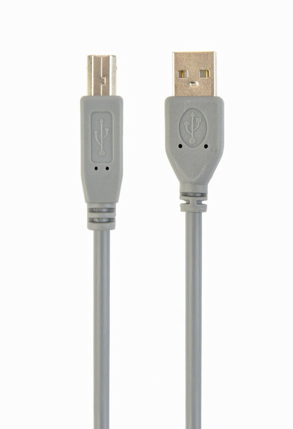 CABLEXPERT USB 2.0 A-PLUG B-PLUG 6FT CABLE, GREY COLOR