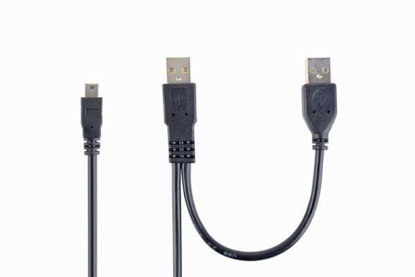 CABLEXPERT DUAL USB A TO MINI-USB CABLE, 3 FT