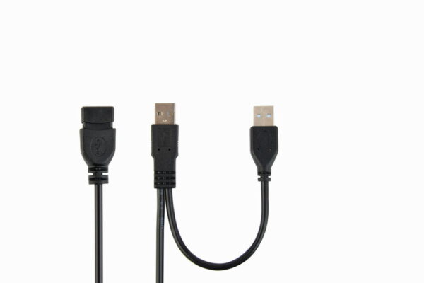 CABLEXPERT DUAL USB 2.0 A-PLUG A-SOCKET 3 FT EXTENSION CABLE