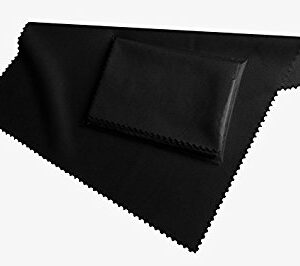 CHERRY MUSIC GUITAR CLEANING CLOTH PANNO PULISCI CORDE PER CHITARRA MANDOLINO UKULELE BANJO COLORE NERO