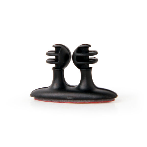 CABLEXPERT SELF ADHESIVE CABLE CLIPS, 8 PCS, BLACK