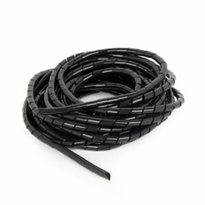 CABLEXPERT 12 MM SPIRAL CABLE WRAP, 10 M, BLACK