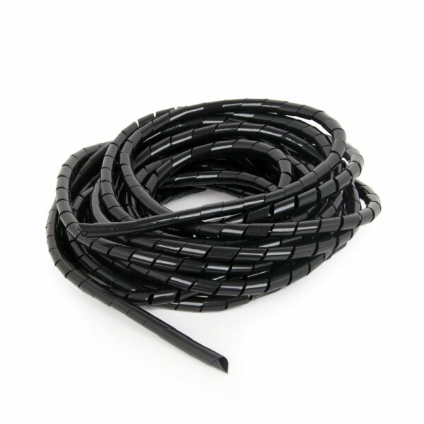 CABLEXPERT 12 MM SPIRAL CABLE WRAP, 10 M, BLACK