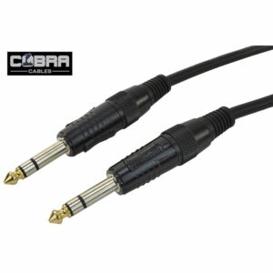 COBRA CL010-005 CAVO JACK STEREO 6,35MM A JACK STEREO 6,35MM 50 CENTIMETRI