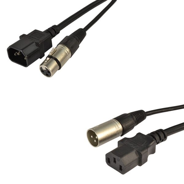 COBRA CMA-10 CAVO PHONO-RETE 10 MT XLR E (IEC)VDE MASCHIO-FEMMINA