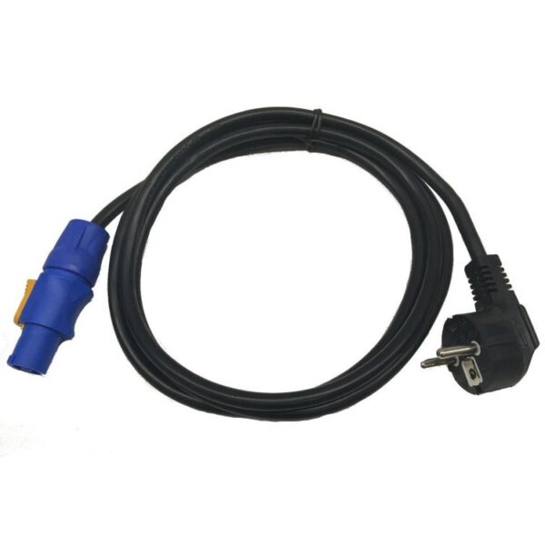 COBRA CNS-000-05 CAVO ALIMENTAZIONE 5MT DA POWERCON NEUTRIK FCA POWER IN BLU A SPINA SCHUKO