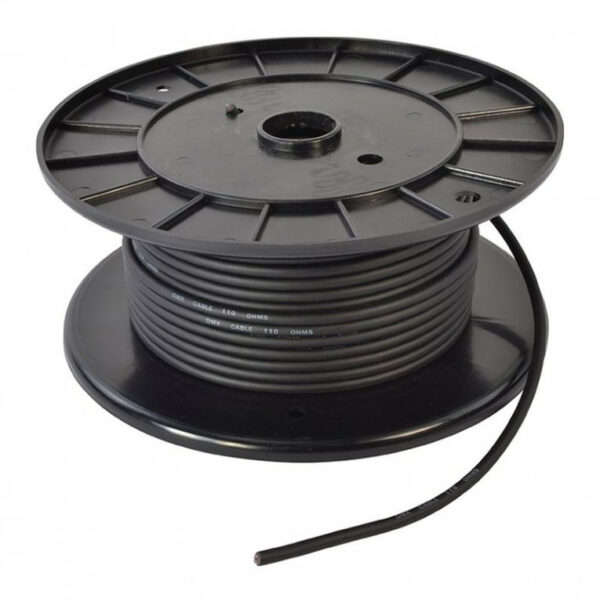 COBRA CWD5C CAVO DMX DA CABLARE 4 POLI + GARZA 110OHM COLORE NERO