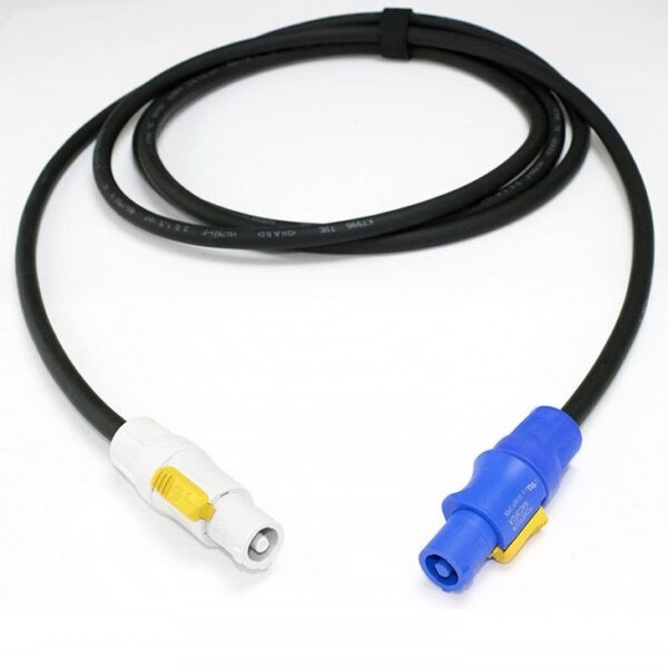 COBRA PPC-02 CAVO ALIMENTAZIONE 2MT DA POWERCON NEUTRIK FCA POWER IN BLU A FCB POWER OUT GRIGIO