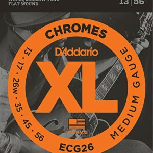 D’ADDARIO ECG26 CORDIERA PER CHITARRA ELETTRICA 13 – 56 STAINLESS STEEL FLAT WOUND
