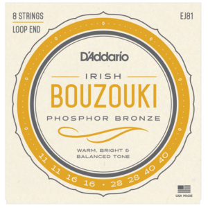 D’ADDARIO EJ81 CORDE PER IRISH BOUZOUKI IRLANDESE PHOSPHOR BRONZE