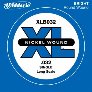 D’ADDARIO XLB032 CORDA SINGOLA BASSO XL NICKEL WOUND