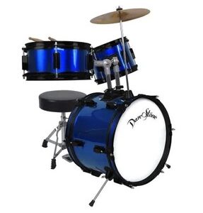 DARESTONE DT JDR3BL BATTERIA ACUSTICA JUNIOR 3 PEZZI PER BAMBINI COLORE BLU
