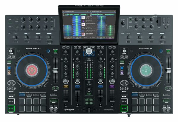 DENON DJ PRIME 4 CONSOLE CONTROLLER STANDALONE PER DJ 4 DECK CON TOUCH SCREEN 10 4x USB + SD CARD