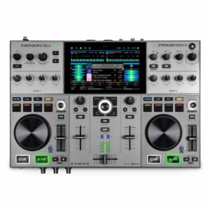 DENON DJ PRIME GO + CONSOLE CONTROLLER STANDALONE A BATTERIA PER DJ 2 DECK CON TOUCH SCREEN 7″ USB