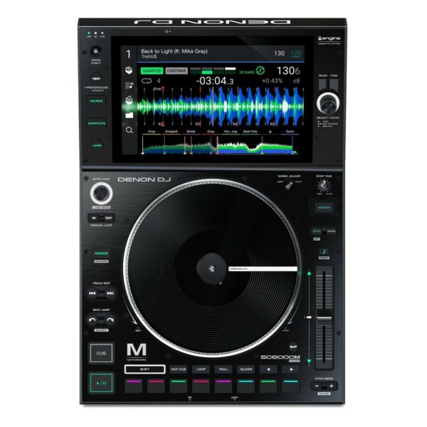 DENON DJ SC6000 M PRIME LETTORE MEDIA PLAYER DUAL LAYER CON PIATTO MOTORIZZATO PER DJ USB SD STREAMING WI-FI DISPLAY HD 10.1"