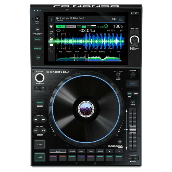 DENON DJ SC6000-PRIME LETTORE MEDIA PLAYER DUAL LAYER PER DJ USB SD STREAMING WI-FI CON DISPLAY HD 10.1" MULTI-TOUCH