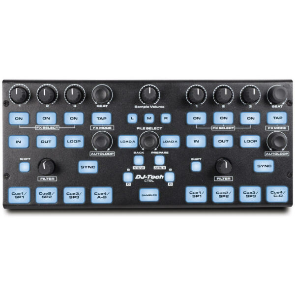 DJ TECH CTRL CONTROLLER MIDI DVS USB MAPPATURE SERATO TRAKTOR VIRTUAL DJ EX-DEMO