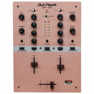 DJ TECH DIF 2S MIXER DJ 2 CANALI ROSA